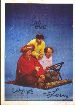Autographed Three Stooges picture